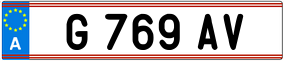 Trailer License Plate